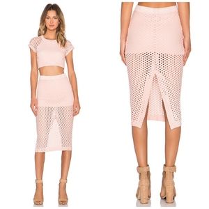 Monrow Pink Pencil Skirt